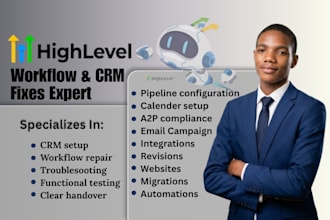 fix gohighlevel workflow and CRM issues
