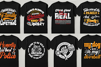 design trendy typography and vintage t shirt design