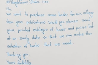 write anything with my beautiful handwriting