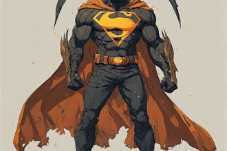 superhero character for comics