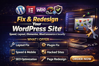 redesign fast fix update layout changes speed up wordpress website headless cms