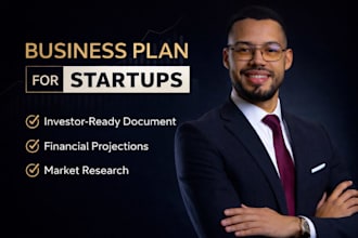 write a professional business plan for investors, bank loans, and funding