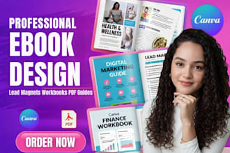 do professional canva ebook design, workbook, and lead magnet design