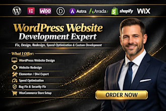 fix, repair, develop, speedup, website development and woocommerce stores
