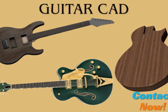 do cad design guitar cad laser cutting cnc machine mold design engraving cad