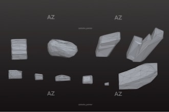 model low poly environment 3d assets for games