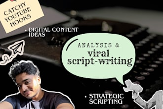research and write viral content for youtube
