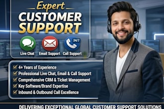 provide professional customer support, live chat, call support