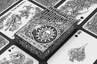 do custom card game design playing cards, poker, board game card deck box, rules