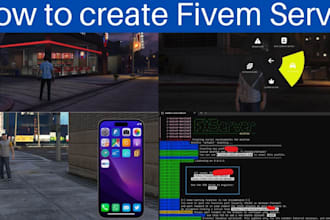 setup your ragemp,altv,fivem roleplay,redm and qbcore server with custom mods