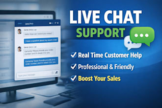provide friendly live chat support for your customers