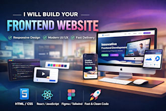 be your website frontend developer