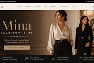 design clothing store clothing website fashion store shopify store