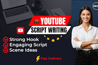 write engaging youtube scripts for viral or faceless videos