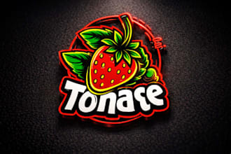 create a professional strawberry logo