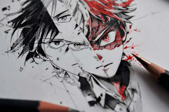 do manga anime tattoo design for you