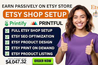 do etsy shop setup etsy print on demand store printify etsy seo print on demand