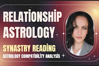 analyze your relationship with synastry chart astrology