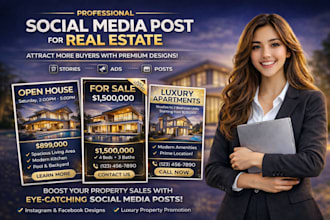 design eye catching real estate posts