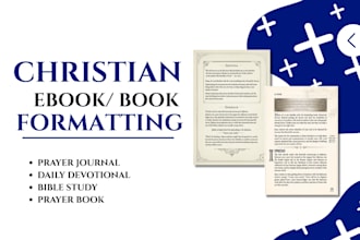 design, format christian ebook, prayer book, daily devotion, journal amazon kdp