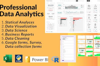 do data analysis, statistical analysis, data science project in python