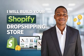 build a high converting shopify storeecommerce  dropshipping