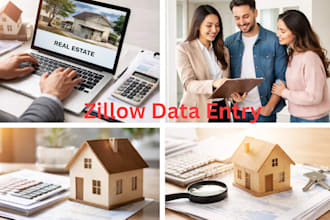 do real estate data entry zillow trulia fsbo
