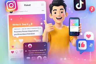 write aesthetic instagram captions and trending hashtags
