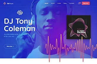 design squarespace dj website music artist website music website event booking