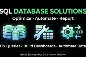 write sql queries and optimize your database
