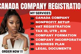 incorporate, register your canada company, vat registration