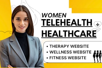 design women telehealth website coaching women health clinic website therapy