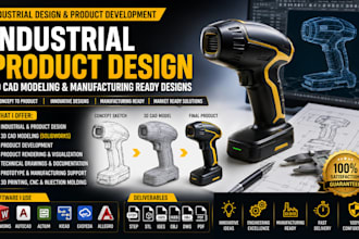 industrial design product design 3d cad modeling and product development