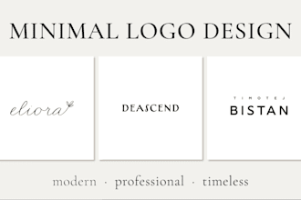 design a modern minimalist logo for your wellness brand