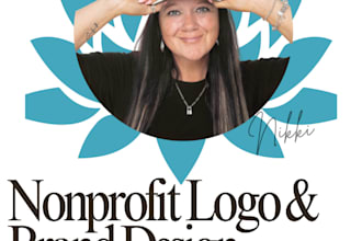 design a nonprofit logo, brand kit, and fundraising graphics