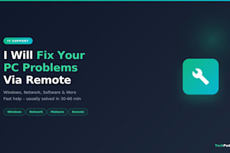fix your PC problems and IT issues via remote support