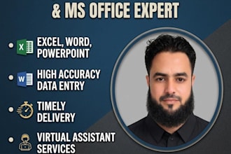 professional data entry and microsoft office tasks