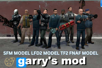 edit, port custom gmod playermodel, l4d2 model sfm model mmd tf2 vrc avatar