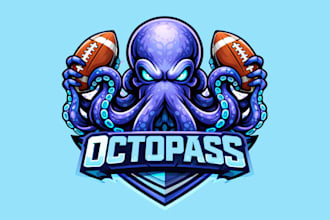 create most wonderful octopus mascot logo design service