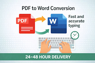 convert PDF to word or do fast typing work