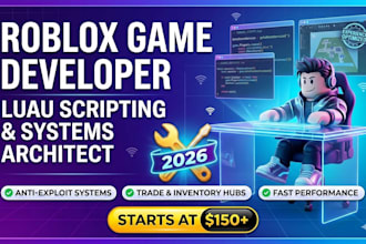 professional roblox game developer, script, simulator, obby, systems architect