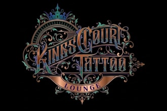 design vintage barber shop, retro, steampunk, business logo