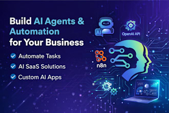 build ai agents, n8n automation workflows, ai saas and custom ai apps