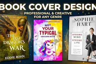 design a professional kindle or print ready book cover