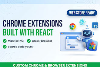 develop a chrome extension with react, typescript and manifest v3