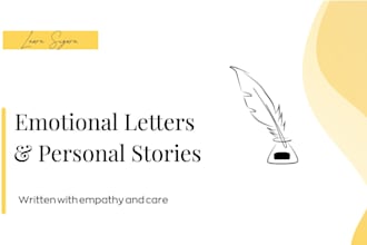 write a heartfelt emotional letter or personal story