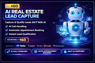 build ai lead capture and appointment booking system for real estate