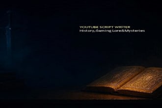 write engaging youtube scripts on history, gaming lore, and mysteries