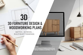 design furniture and create 3d models and woodworking plans
