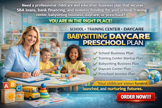 write school training center babysitting daycare preschool business plan